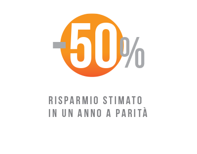 risparmia 50%
